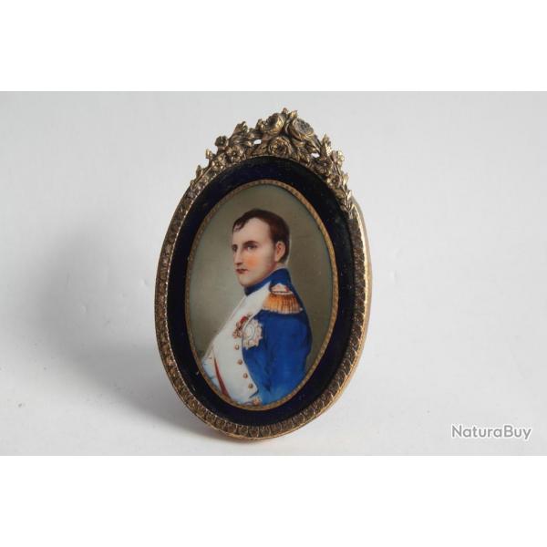 Peinture miniature sur porcelaine Napolon Bonaparte