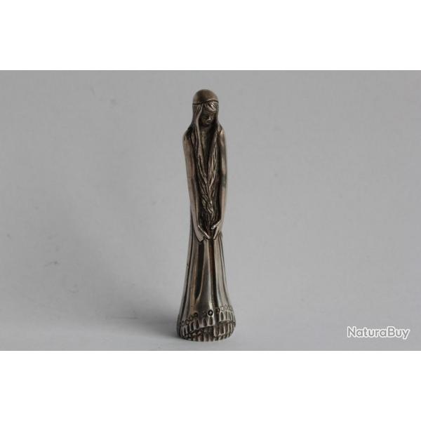 Sceau bronze argent Femme Art Nouveau