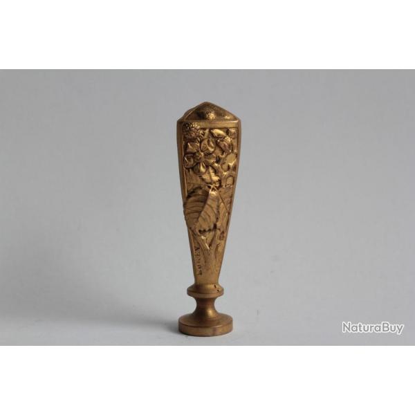 Sceau bronze dor Mres Art Nouveau