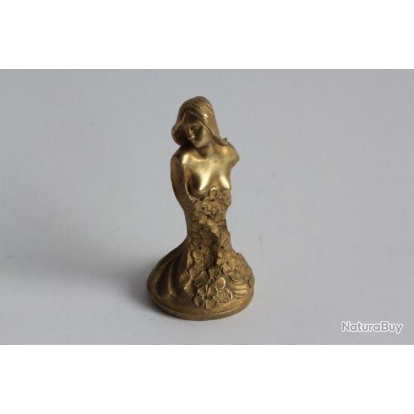 LOISEAU-ROUSSEAU Sceau bronze Femme Art Nouveau