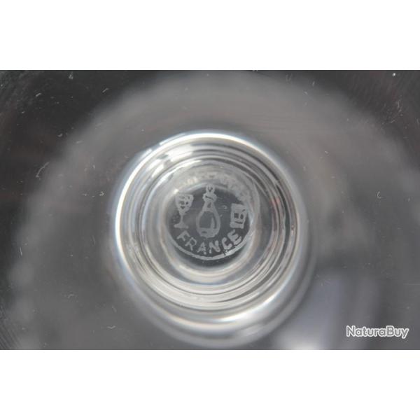 BACCARAT Verre  pied cristal Nancy 12,5 cm