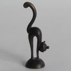 Walter BOSSE Bronze Viennois miniature Félix le chat