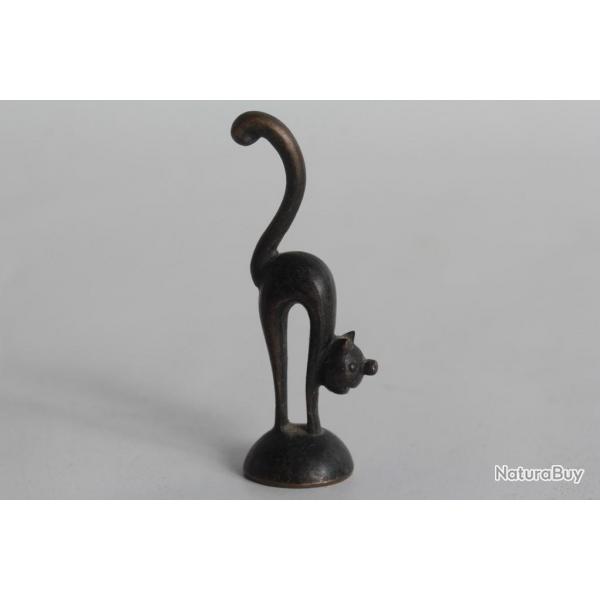 Walter BOSSE Bronze Viennois miniature Flix le chat