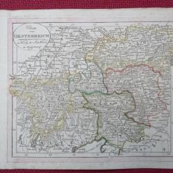 Ancienne Gravure Carte Autriche époque 1820