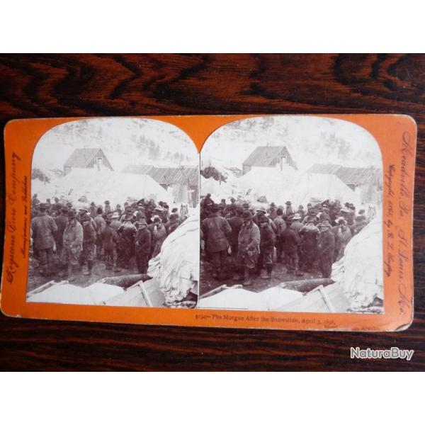 Photographie Photo Stro Alaska Morgue after Snowslide Avalanche