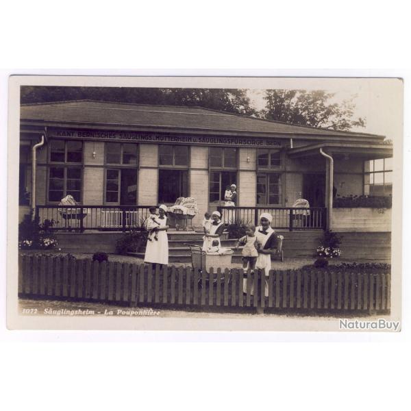 CPA photo Suisse Bern Suglingsheim - La Pouponnire Travail Femmes