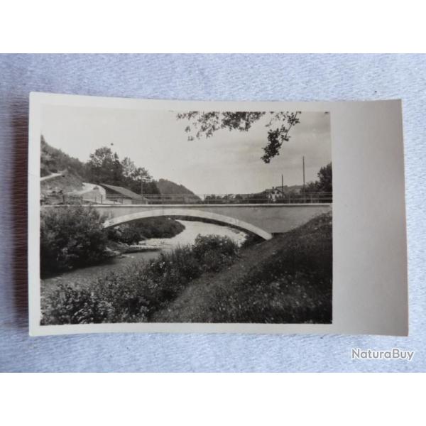 CPA photo Suisse Grisons Frstenau Construction Pont Chemin de fer 1927