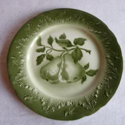 Assiette décor Fruit K&G Luneville