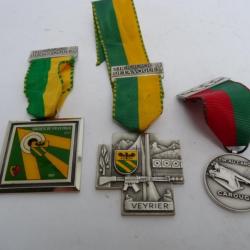 Décorations Médailles de Tir Suisse Carouge Veyrier