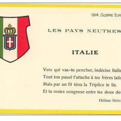 8 CPA illustrée Drapeaux Guerre 1914-18 Pays neutres Hélène SEGUIN