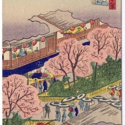 CPA illustrée signée japonaise Japon Japan Estampe Scènes de vie Rare