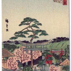 CPA illustrée signée japonaise Japon Japan Estampe Scènes de vie Rare