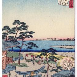 CPA illustrée signée japonaise Japon Japan Estampe Scènes de vie Rare