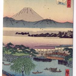 CPA illustrée signée japonaise Japon Japan Estampe Scènes de vie Rare