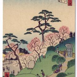 CPA illustrée signée japonaise Japon Japan Estampe Scènes de vie Rare