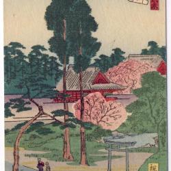 CPA illustrée signée japonaise Japon Japan Estampe Scènes de vie Rare