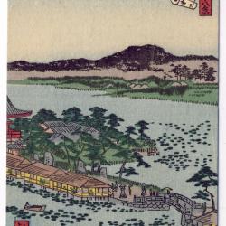 CPA illustrée signée japonaise Japon Japan Estampe Scènes de vie Rare