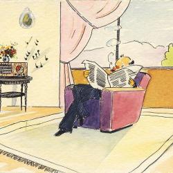 CPA illustrée M. FATIA 1939
