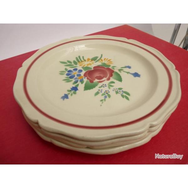 4 Assiettes Cramique NYON