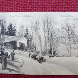 CPA Suisse VAUD Mont Pélerin Sports d'hiver Courses de Bobs 1915