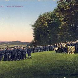 Carte Postale ancienne Armée Suisse Feldgottesdienst Service religieux