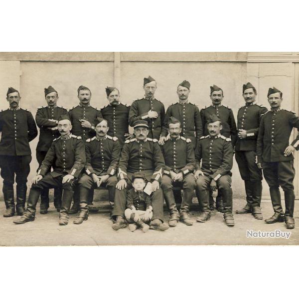 CPA Militaria Rgiment phot date 1914 Macon A identifier Rare