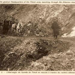 CPA Militaria Peintre armée Serbe Valitch armée Timok Albanie Guerre