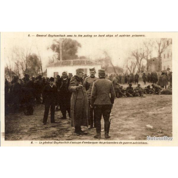 CPA Militaria Peintre Serbe Valitch Gnral Goykovitch Guerre prisonnier