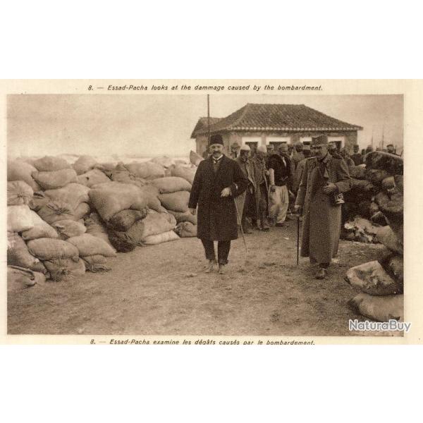 CPA Militaria Peintre arme Serbe Valitch Essad-Pacha Guerre