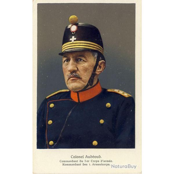 Carte Postale ancienne Colonel AUDEOUD Commandant 1er corps d'arme