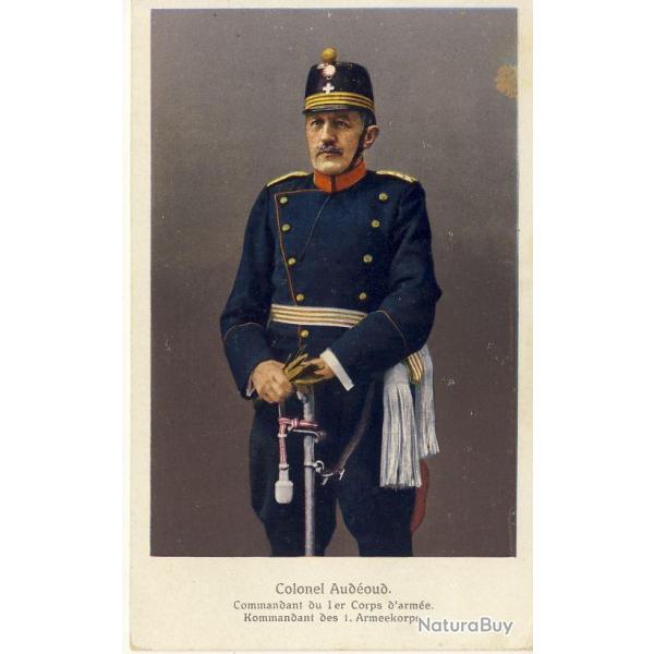 Carte Postale ancienne Colonel AUDEOUD Commandant 1er corps d'arme