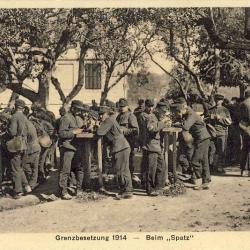 Carte Postale ancienne Militaire Suisse Occupation des frontières 1914