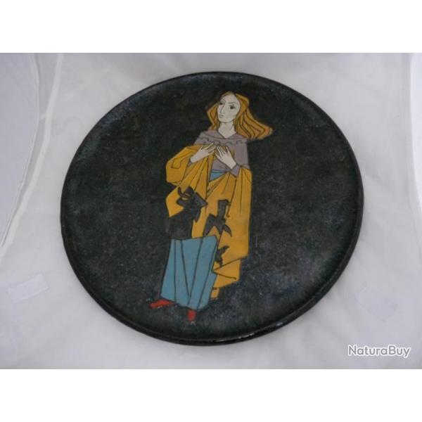 Plat Terre Cuite maille Antiquit Dcoration Cramique