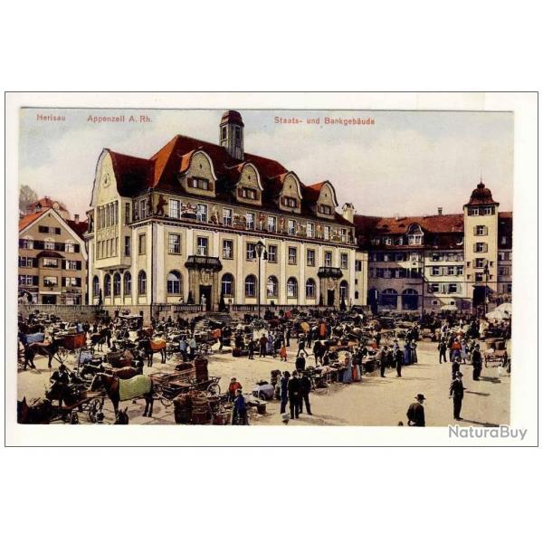 CPA Suisse Appenzell Herisau Staats und Bankgebude