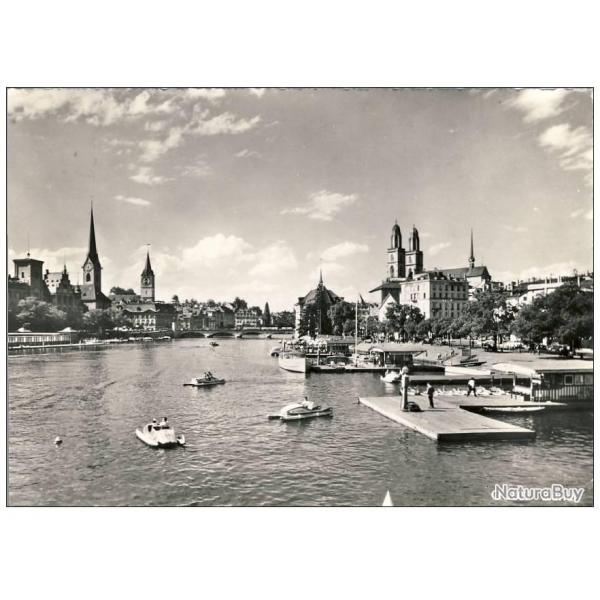 CP Suisse Zurich Bateaux Pdalos + cachet