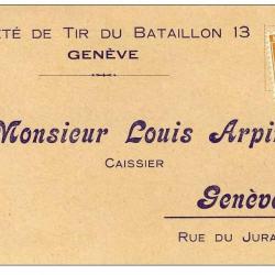 CP Suisse Genève Société de tir du Bataillon 13
