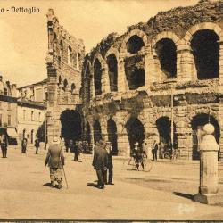CPA ITALIE Italia Verona Verone Arena Dettaglio animée