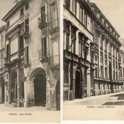 2 CPA ITALIE Italia Vicenza Casa Pallardio Palazzo Valmarana