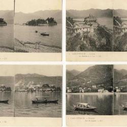 Série de 7 cpa Lacs d´Italie Laghi Italia