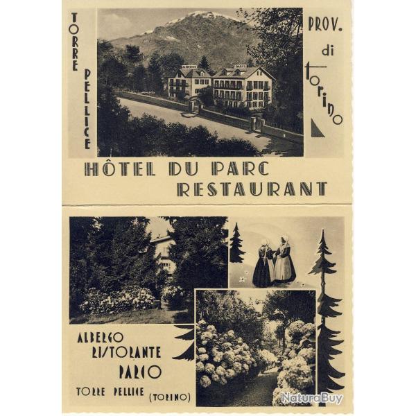 CP ITALIE Torino Publicit Albergo Ristorante Parco Torre Pellice Turin
