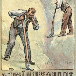CPA VIII me Exposition Suisse d'Agriculture Lausanne 1910 Illustrateur N°4