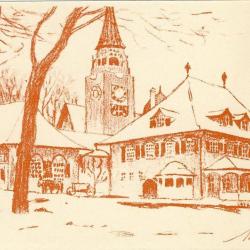 CPA illustrée A. TIECHE Exposition Suisse Berne 1914  Ausstellung Église