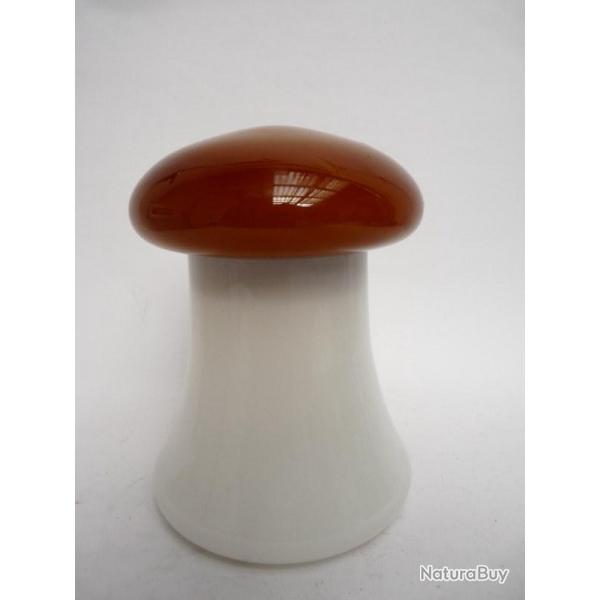 Boite verre champignon design 1970