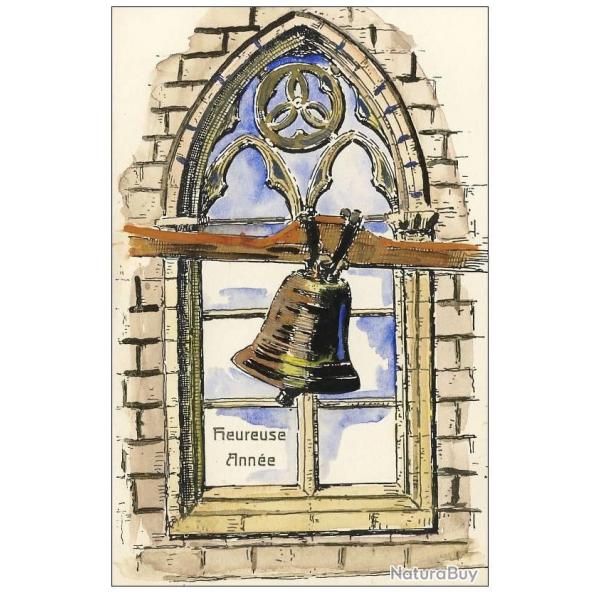 CPA illustre peinte Bonne Heureuse anne Superbe Cloche