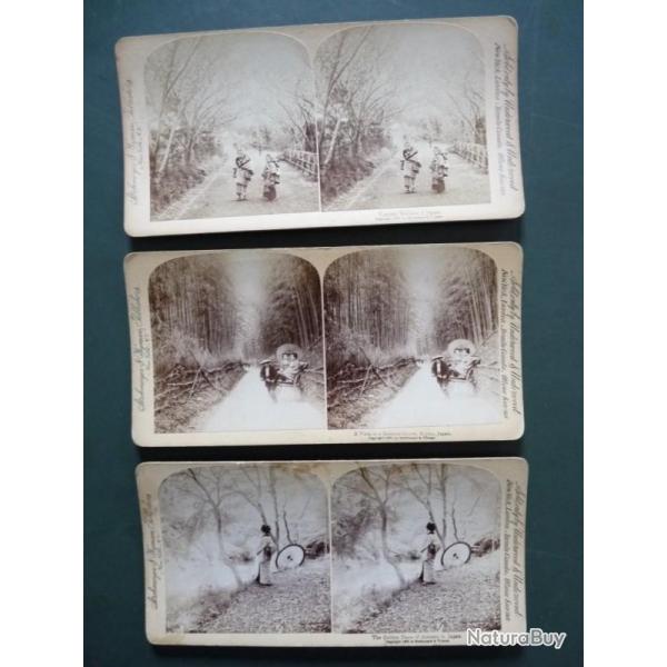 Photographie Photo Stereo Japon Japan Kyoto x3