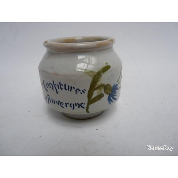 Pot a confiture faence Charolles chocolat de Royat