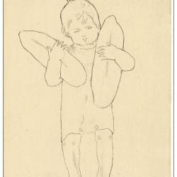 CPA illustrée HEHER GUERRE prisonniers Russes Cheval soldat