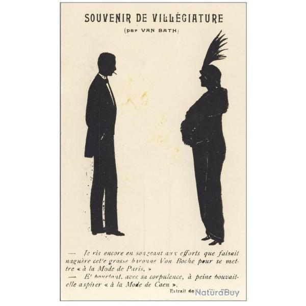 CPA illustre Van Bath Souvenir de villgiature Cte dAzur Mode de Caen