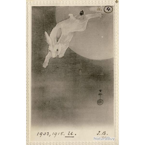 CPA Carte Postale illustre Signe chinois Anne du LAPIN