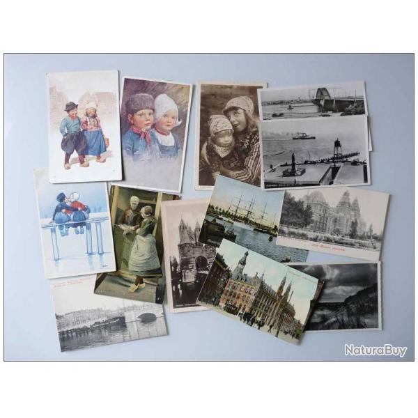 Lot de 13 CP PAYS-BAS costume illustre Hollande